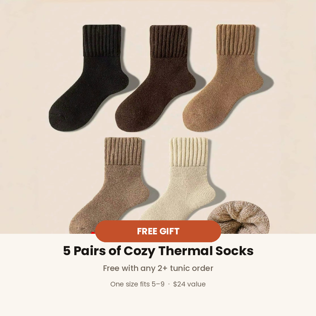 Cozy Thermal Socks — 5 Pairs
